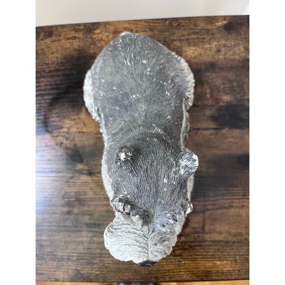 Vintage 1982 Small Sandicast Schnauzer Dog Sculpture, Laying - Picture 6 of 13